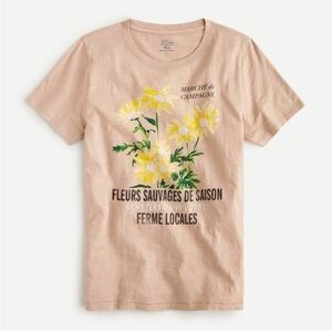 J. Crew floral graphic tee